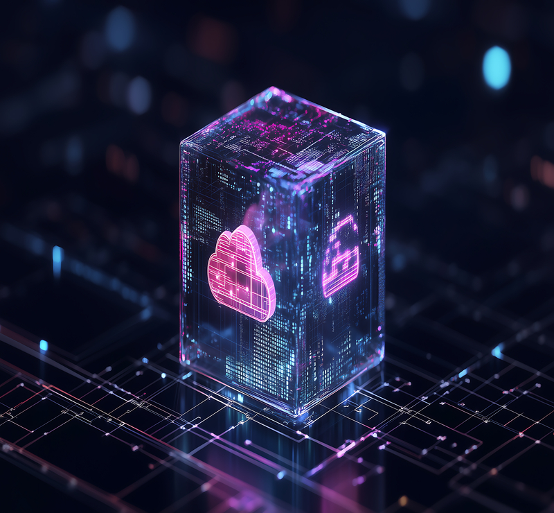 Cloud storage digital cube technology